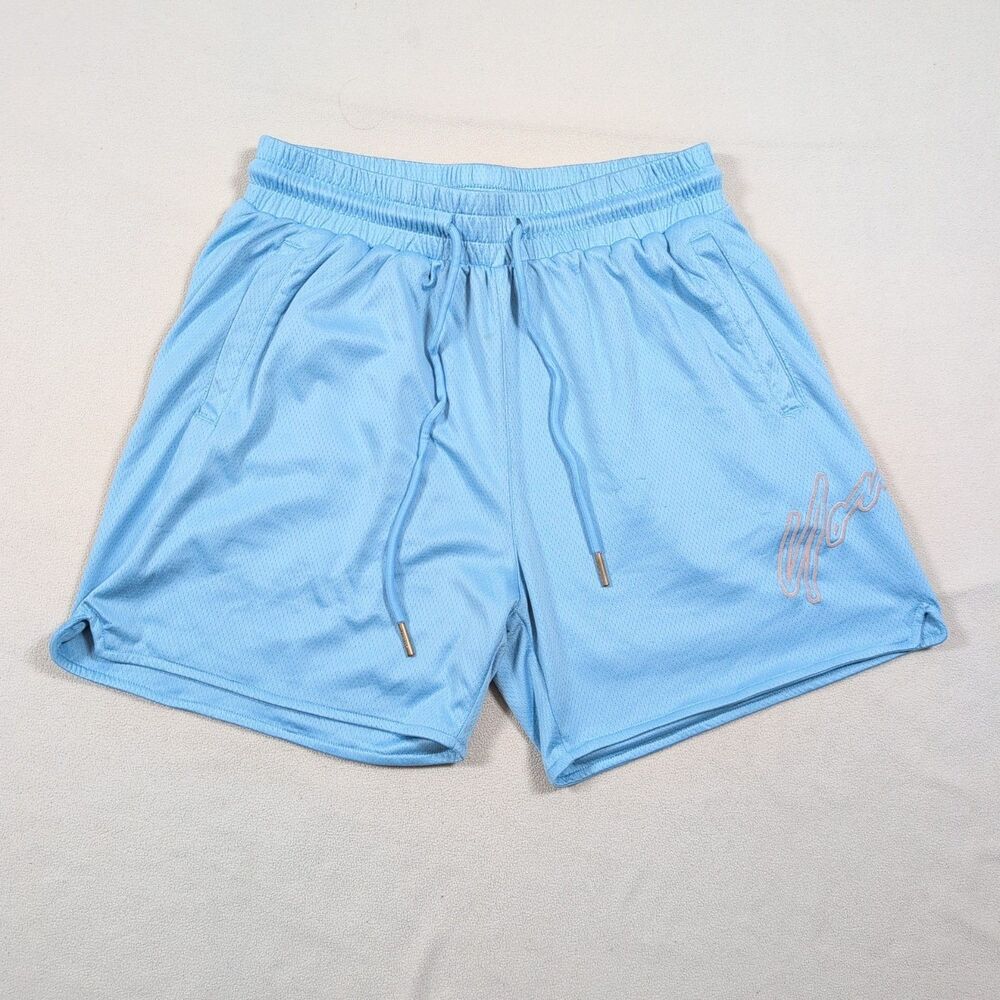 YoungLA 117 Sig Shorts Mens Large Baby Blue Athletic Training Workout Gym